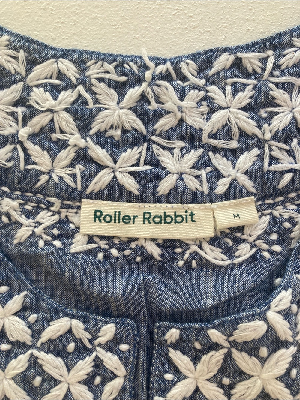 Roller Rabbit Navy Blue Embroidered Cotton Tunic Dress - Picture 5 of 16